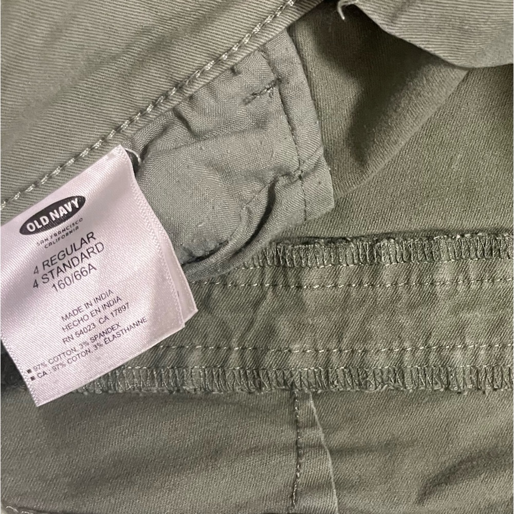 Old Navy Pixie Pants, Olive, Size 4 Regular - image 5